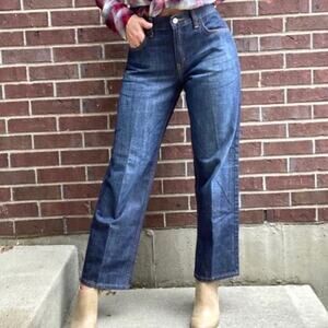 Levi’s 577 low rise loose fit cropped vintage 90s jeans size 6 blue denim